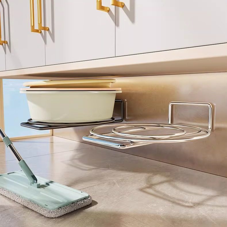 卫生间脸盆收纳架浴室柜下免打孔洗漱台下挂盆子多功能置物架家用,淘宝优惠券,粉丝福利购,淘宝优惠卷