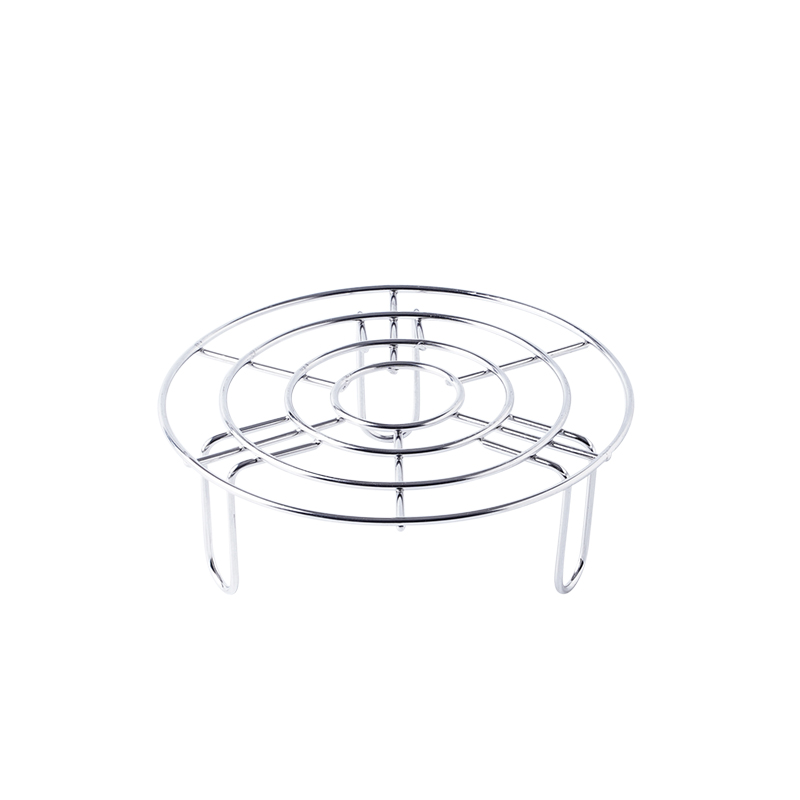居家家不锈钢蒸架支架隔水蒸菜架高脚蒸笼架家用电饭煲高压锅蒸格-图3