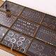 Walnut color hundred ring necklace jewelry storage box