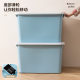 Extra large plastic storage box with wheels for car