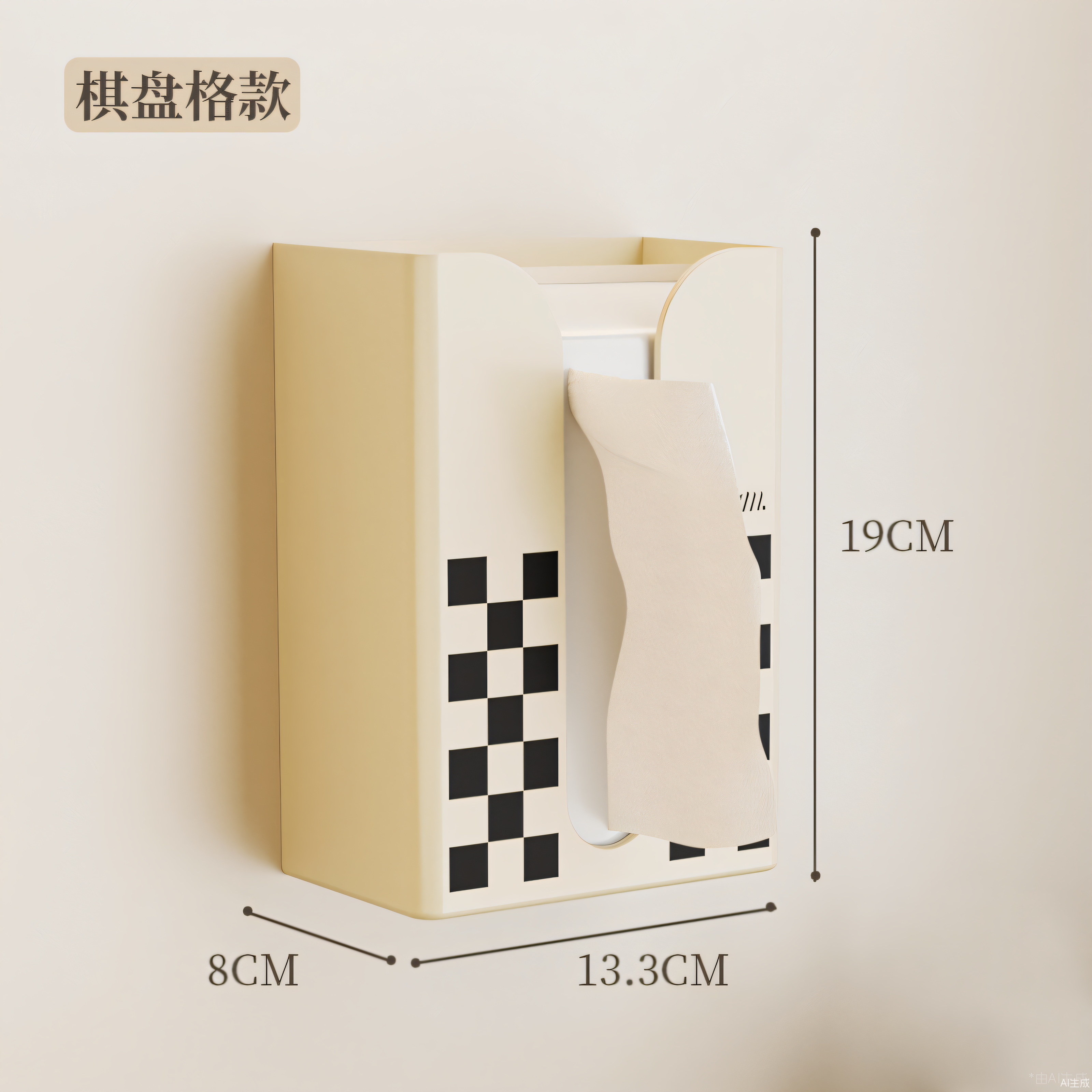 奶油风纸巾盒洗脸巾收纳盒壁挂式面巾纸厕所卫生间厨房倒挂抽纸盒,淘宝优惠券,粉丝福利购,淘宝优惠卷