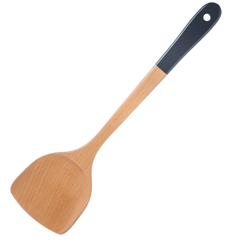 居家家木铲子家用木质不粘锅专用炒菜铲勺耐高温长柄实木吃饭用勺