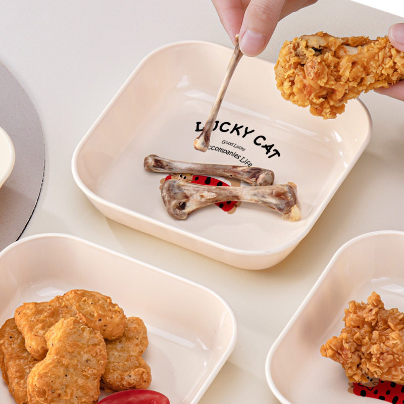 塑料可爱碟子果盘盘子家用吐骨碟餐桌垃圾盘桌面小盘子零食干碟子,淘宝优惠券,粉丝福利购,淘宝优惠卷