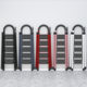 Multifunctional folding ladder is stable and durable