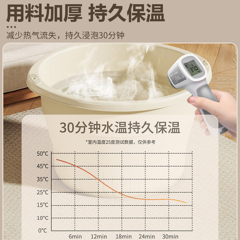 泡脚桶折叠成人泡脚盆家用折叠洗脚盆加厚养生按摩足浴盆过小腿,淘宝优惠券,粉丝福利购,淘宝优惠卷