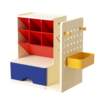 Flexible retractable hole board book stand with oblique insertion pen holder