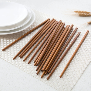 铁木鸡翅木防滑筷子家用10双
