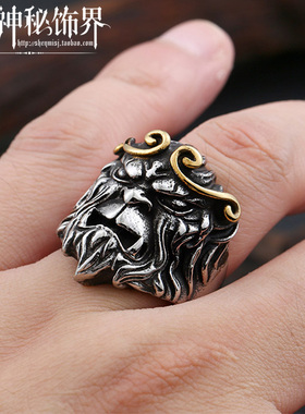 孙悟空个性霸气复古日韩潮人戒指