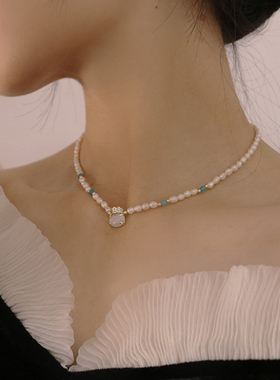 新年礼物吉祥小福袋珍珠项链