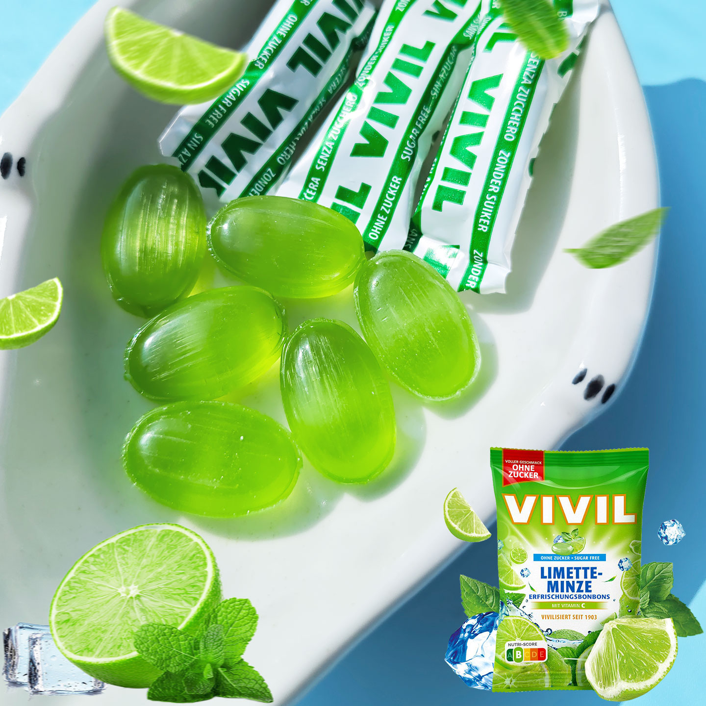 德国vivil无糖薄荷糖果浆果柠檬清新口气清凉解腻考试防瞌睡糖果 - 图3