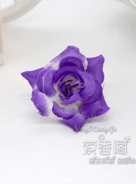 婚纱仿真花朵边夹海滩新娘头饰