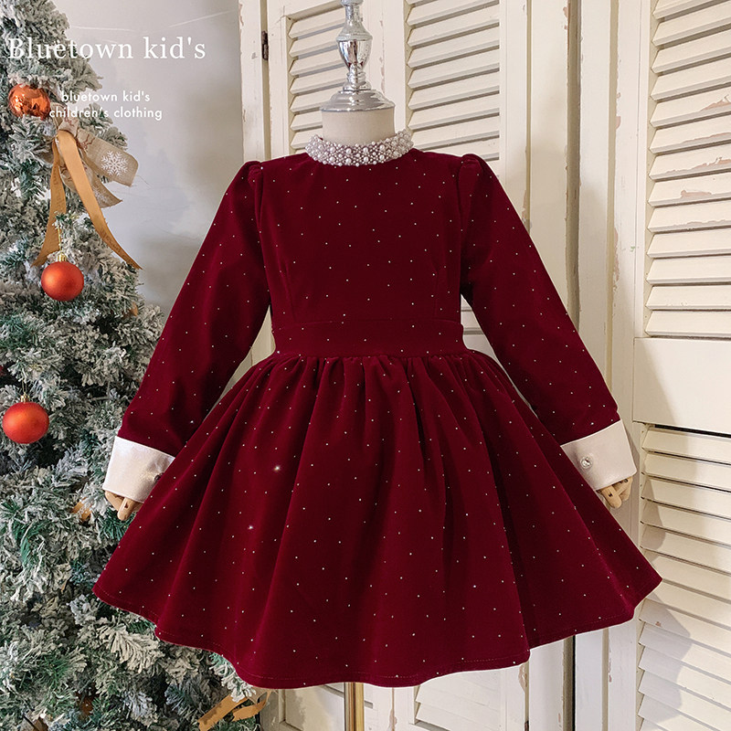 2025年冬”与玫瑰私奔”韩版女童新款加绒连衣裙公主礼服裙25D062,淘宝优惠券,粉丝福利购,淘宝优惠卷