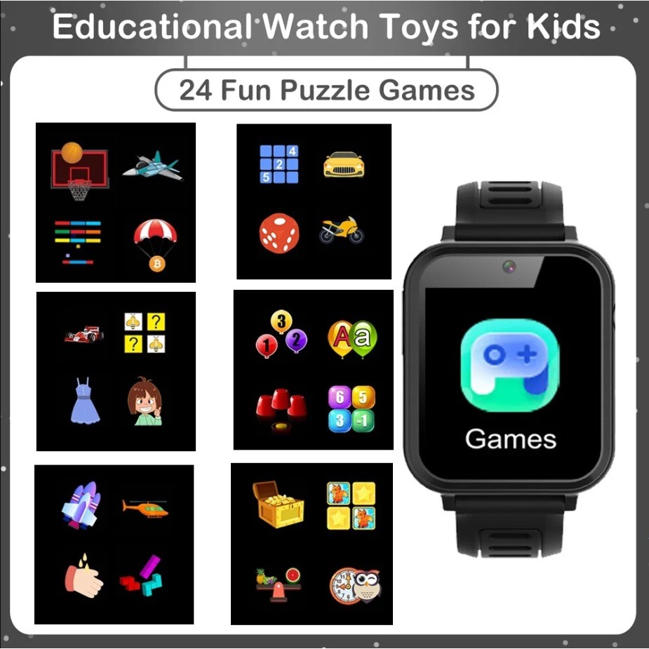 Children's Music Game Smart Watch Tracker Video Audio Record-图1