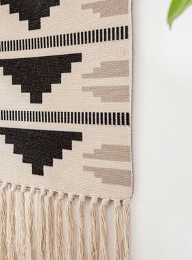 Ins Tapestry Tassel Handmade Woven tton Hanging Picture Bedr
