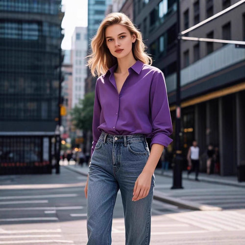 Simple All-match Women's Shirt Elegant Work Clothes - 图2