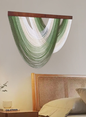 Wood Board Curved Decorative Tapestries Home Living Room Wal