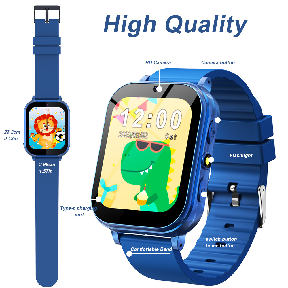 Kid Game Smartwatch Children's Game Watch Photography Watch-图1