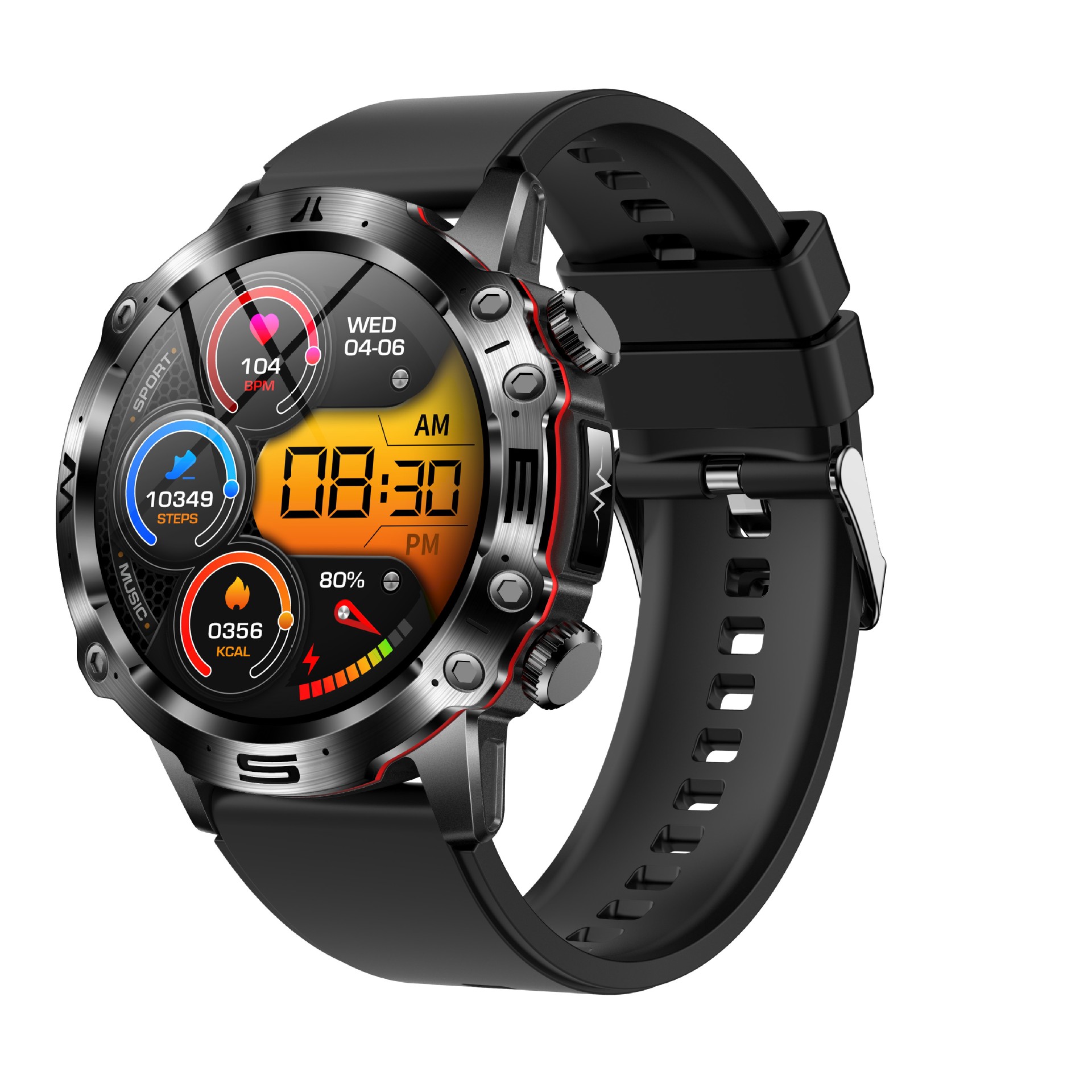 2024et482 Smart Watch Outdoor Sports Amolde Hd Ecg Bluetooth - 图2