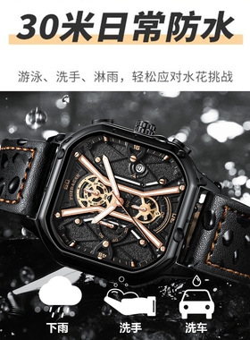 Swiss Multifunctional Men's Watch Super Luminous Quartz Watc