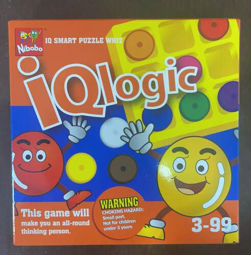 正版nibobo新逻辑定位棋60题IQ LOGIC外销儿童益智力玩具九色游戏 - 图2