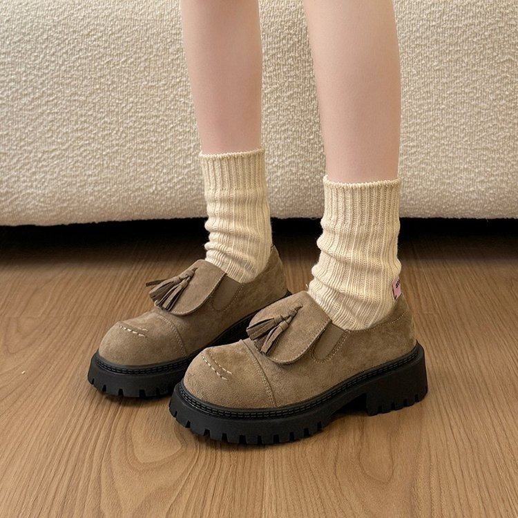 2026春季新款2026年春季牛反绒磨砂皮深口PU中跟(3-,淘宝优惠券,粉丝福利购,淘宝优惠卷