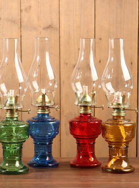 复古户外煤油灯摆件老物件