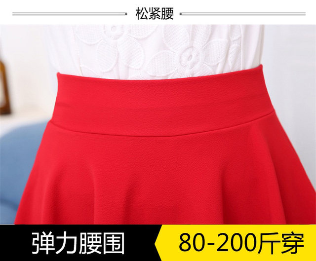 Skirt high waistlined sun skirt pleated skirt