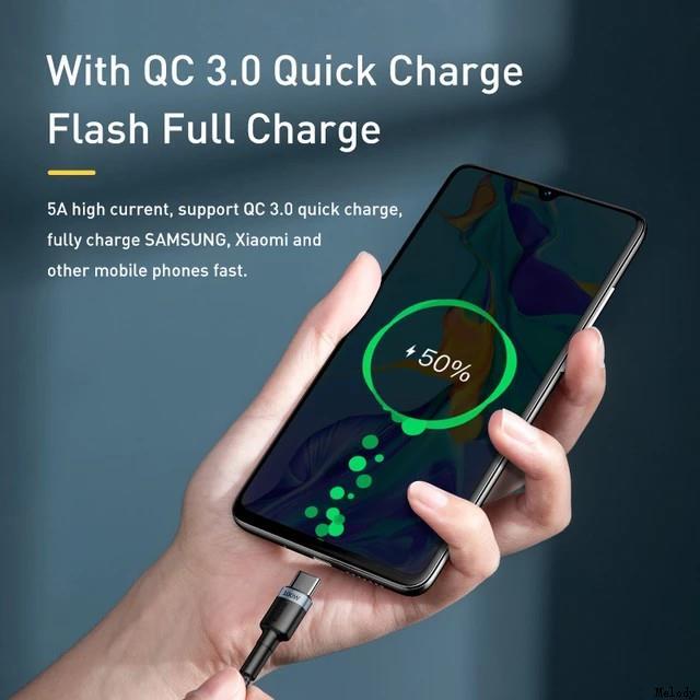 Baseus 100W USB C To USB Type C Cable PD Fast Charger Cable-图2