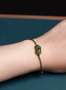 玄修阁青玉貔貅手工定制手链