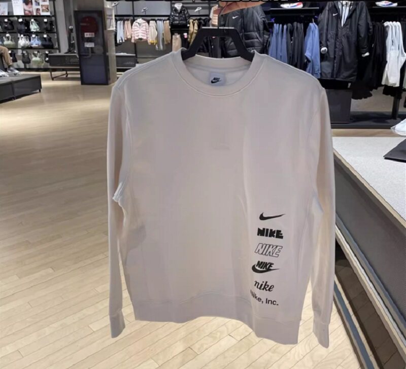 耐克NIKE NSW男圆领加绒串标运动休闲套头卫衣 DX0782-010-227 - 图2