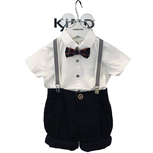 Комбинезон для мальчиков, рубашка, комплект, детские штаны, платье, костюм, в британском стиле