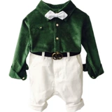 Весенняя осенняя рубашка, костюм мальчика цветочника, платье девочки цветочницы, комплект, для подиума