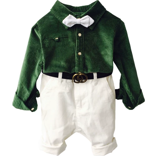 Весенняя осенняя рубашка, костюм мальчика цветочника, платье девочки цветочницы, комплект, для подиума