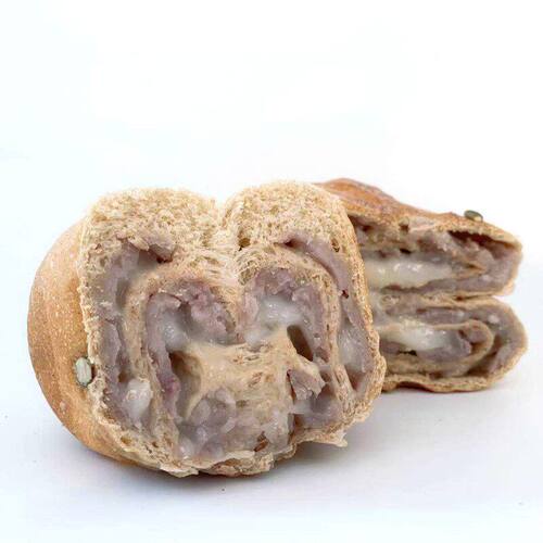粗粮芋泥麻薯欧包饱腹健身代餐全麦面包轻食手工烘焙不加蔗糖油 - 图0