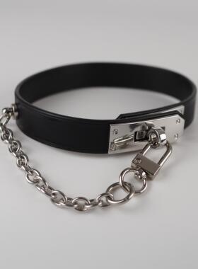 性价比凯莉扣真皮项圈choker