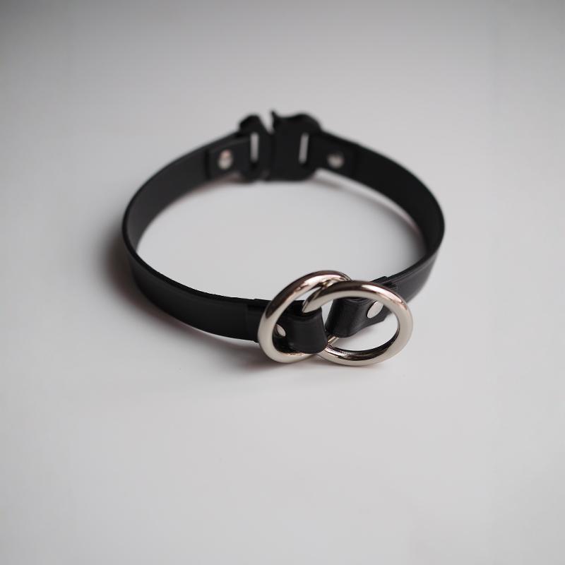 P leash可收紧项圈紧缩P链choker chain小众设计缺氧朋克饰品窒息 - 图0