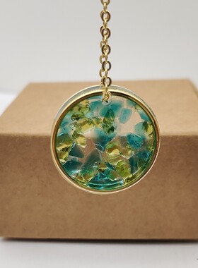 原创设计水晶镀金项链轻奢时尚