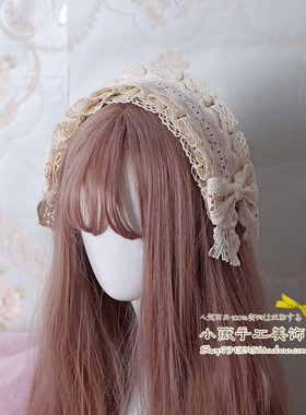 原创蕾丝头饰甜美风百搭发带现货
