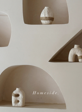 Homeside侘寂手工编绳花瓶摆件