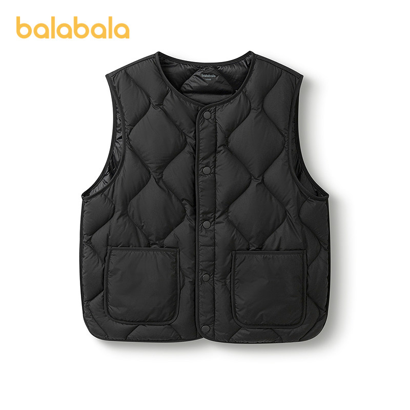 巴拉巴拉balaOne儿童马甲女童男童轻薄外套上衣新款童装2025冬装,淘宝优惠券,粉丝福利购,淘宝优惠卷