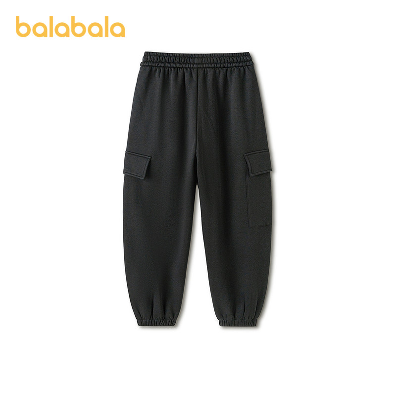 巴拉巴拉童装儿童裤子男童运动裤保暖2026新款春装加绒慢跑裤束脚,淘宝优惠券,粉丝福利购,淘宝优惠卷