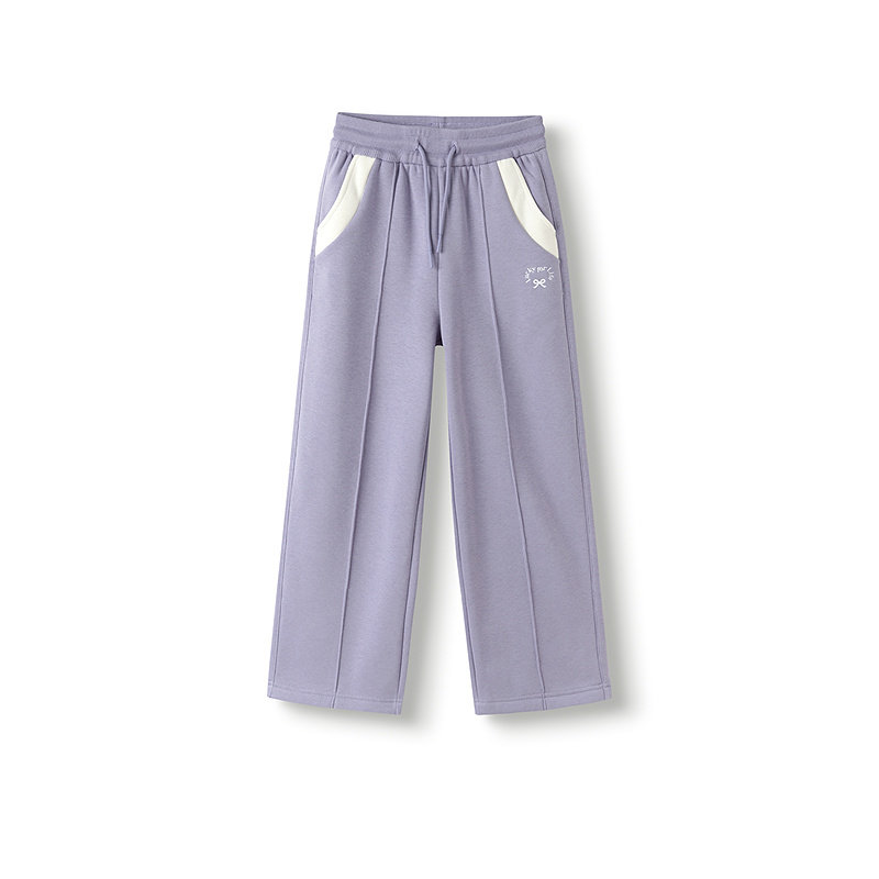 巴拉巴拉balaOne童装女童加绒直筒儿童裤子2025冬装新款撞色拼接,淘宝优惠券,粉丝福利购,淘宝优惠卷