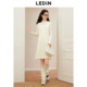 Leting Korean style loose vest dress women's winter new style hollow wavy crochet design knitted dress