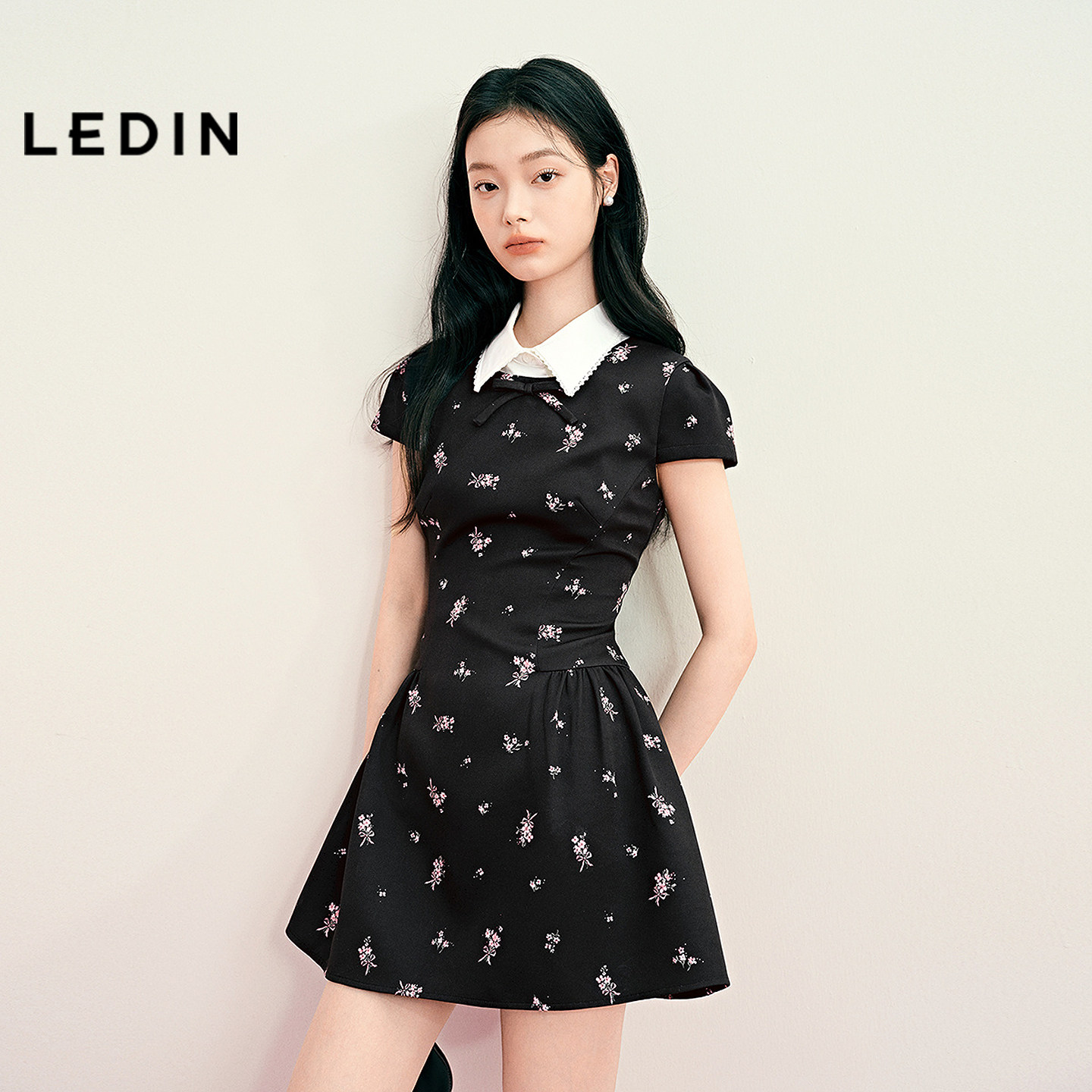 【所有女生的衣橱直播间】乐町缎面波点裙/花神少女碎花裙
