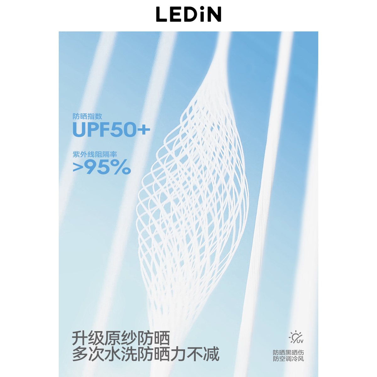 乐町元气多巴胺轻薄防紫外线外套2024夏季新款抽绳设计原纱防晒衣 - 图3