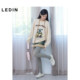 Leding imitation lamb wool spliced ​​denim skirt new retro skirt C2HEE4226