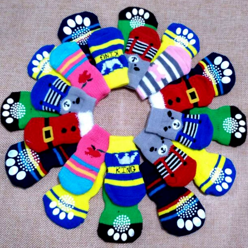 Собачьи носки плюшевые сделки с договором собаки домашнее животное лето летние анти -скользи