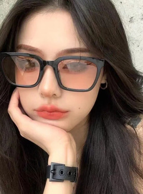 网红街拍太阳镜显瘦瘦渐茶色墨镜