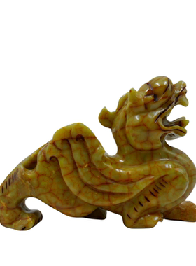 岫玉貔貅一对摆件招财镇宅工艺品