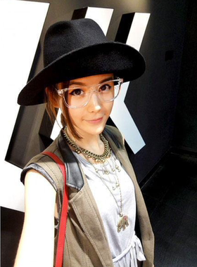 复古风原宿小方框太阳镜明星同款